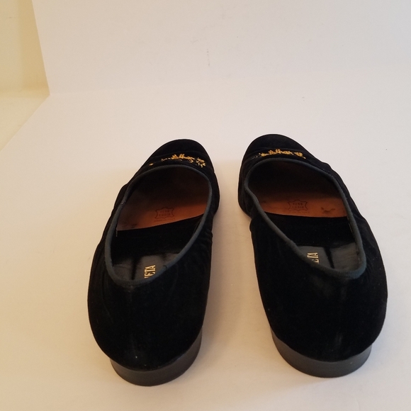 Bottega Veneta Men's  Velvet  Crest Loafer Shoes Black Size 11 Made in Italy - Picture 6 of 17